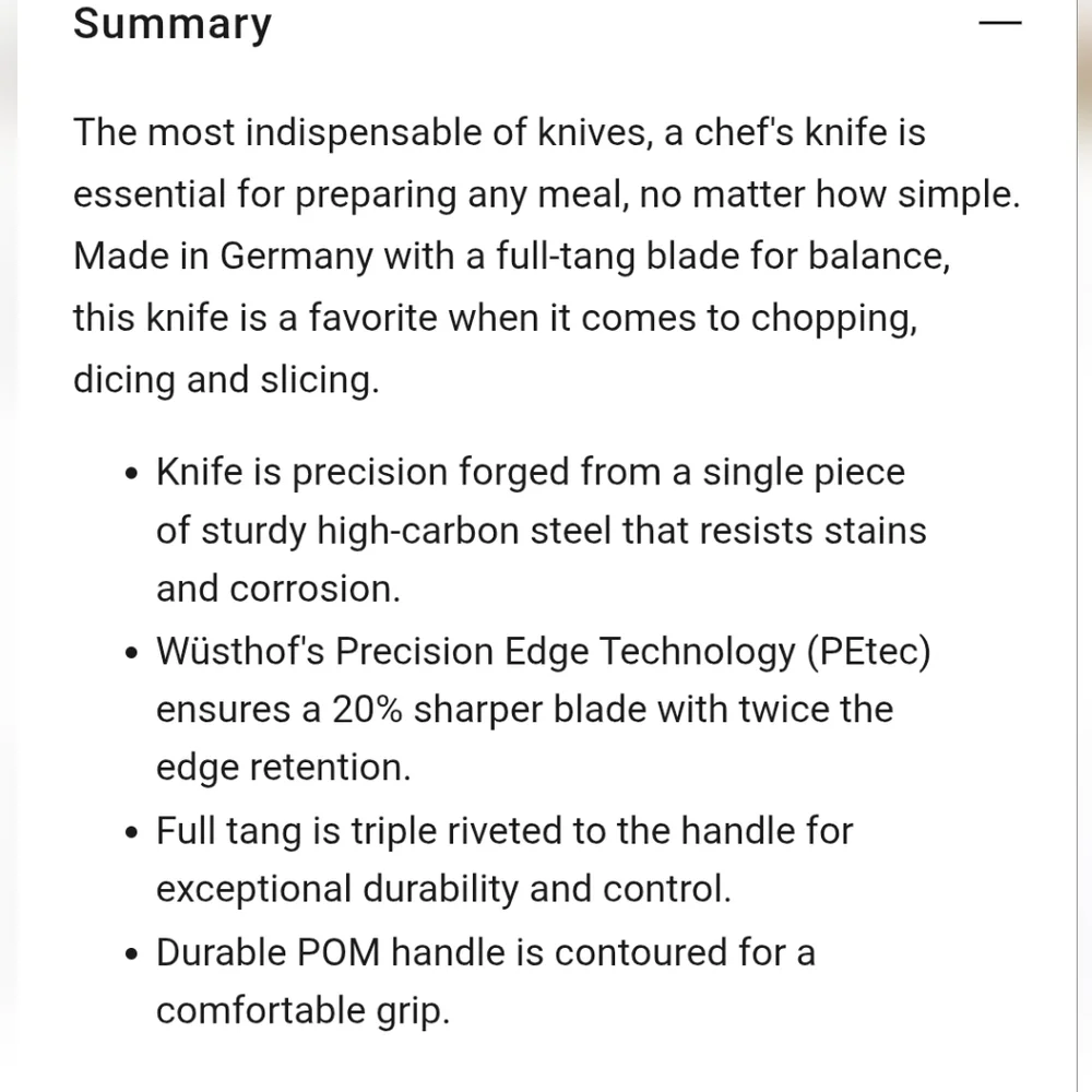 ❤️BUY 5 GET 3 FREE Wustof Classic Black Chef's Knife 8